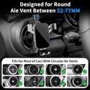 Car Phone Mount for Mini Cooper 2002-2012Hardtop 2013-2024Convertible 2013-2024Clubman 2008-2014Countryman 2011-2016 Coupe Paceman Roadster Circular Air Vent Accessories Cellphone Holder Stand