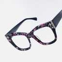 Zeelool Oversized Square Blue Light Glasses Acetate Frame for Women with Star ZJGA151789 Minfia (Blackpink)