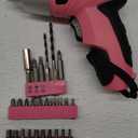 Hi-Spec Electric Screwdriver 27pc 3.6V Pink USB Small Power Screwdriver Set. Cordless & Rechargeable with Driver Bit Set