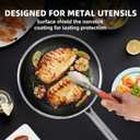 Non Stick Frying Pan with 3 Lids, 8+10+12 Inch, Hybrid Frying Pans Set Nonstick, Skillets Stainless Steel Upgrade, Dishwasher & Oven-Safe, Induction Compatible, PFOA Free Cookware.