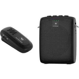 WinBridge Wireless Voice Amplifier with Bluetooth Lavalier Lapel Microphone for Teachers, Portable Speaker and Wireless Clip On Microphone System, Mini Megaphone Speaker Mic Set 15W 2600mAh WB005