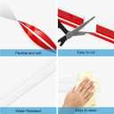 Flexible Wall Corner Protector - 1.6 in Width Peel & Stick Molding - 90 Inside & Outside Corner Guards - White