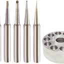 ST Soldering Tips for Weller WLC100 SP40 SP40N WP25 WP30 WP35 6pcs Combo with a Metal Tip Holder