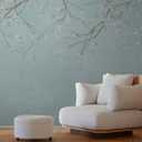 WallPops Scott Living Hanami Blue Self Adhesive Mural, SLM6464