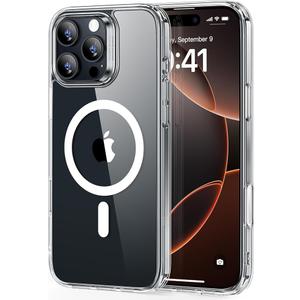 ESR for iPhone 16 Pro Max Case, Camera Control, Compatible with MagSafe, Shockproof MilitaryGrade Protection, Magnetic Phone Case for iPhone 16 Pro Max, Classic Hybrid Case (HaloLock), Clear