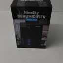 NineSky Dehumidifiers for Home, 95 OZ Water Tank, (1000 sq.ft) Dehumidifiers for Bathroom Bedroom Basement with Auto Shut Off,7 Colors LED Light(Black)