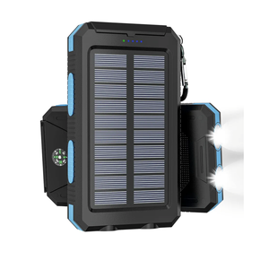 Solar Charger Power Bank - 36800mAh Solar Phone Charger, USB-C QC3.0 Fast Charger with LED Flashlight, IP65 Waterproof Portable Power Bank for Camping, Hiking Outdoor Activities