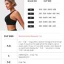 POSHDIVAH Women's Mid-Impact Sports Bra with Removable Padding - Criss Cross Back for Yoga, Running & Gym Workouts (Black, XS)