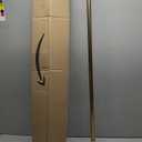 BRIOFOX Shower Curtain Rod Adjustable 32-75 Inch, Spring Tension Shower Rod No Drilling Non Slip, Gold