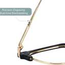 Blue Light Blocking Glasses for Women/Men Anti-Fatigue Computer Monitor Gaming Glasses Prevent Headaches Glasses, Arrow Browline Black/Gold