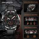 AOLON GT6PRO Military Tactical Watch, 1.51" AMOLED 1ATM Waterproof | Rugged military watch with 1.51" AMOLED screen, waterproof metal body, compass & 60-day ultra-long battery for iOS/Android.
