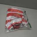 Halloween Costume Sets, Halloween Women Cosplay Red White Striped Shirt Beanie Cap Glasses Socks for Halloween Party (Red)