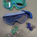 Aegend 2PCS Swim Goggles with Fabric Strap, Kids Swimming Goggles Wide View No Leaking Pool Goggles for Kid Youth Adult