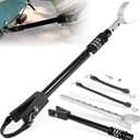 Heavy-Duty Boat Motor Support Bracket for Outboard Motors Up to 150HP Adjustable from 20.27" to 30.7" Transom Saver with Shock Absorption for Boat Trailers