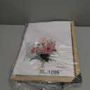 TwoDays Flower Bouquet Handprint Art Craft DIY Kit, Unique Gifts for Mom From Daughter or Son for Mother's Day Birthday Christmas, Gift for Grandma.(12" X 16", With Wood Frame)