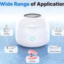 Ultrasonic Retainer Cleaner - UV Dental Cleaning Pod Night Guard Cleaner for Dentures, Aligner, Braces, Toothbrush Heads, Jewelry (White)