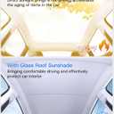 2026 Upgrade Sunshade Roof for Tesla New Model Y Juniper, [Graphene Coatings & UPF 50+ & No-Sag] 1:1 Fit Heat Insulation Sunroof Cover for Tesla Model Y Accessories 2025 2026, Gray, 2PCS