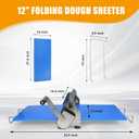 Dough Sheeter 12", Folding Dough Rolling Machine with 2 Rolling Boards, Compact Manual Dough Sheeter Machine