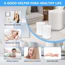 6 Pack Humidifier Wicking Replacement Filter Compatible with Canopy Bedside Humidifier ONLY, Made with Wood Pulp & Paper Filter