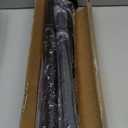 Black Shower Curtain Rod 31 to 80 Inch,1 Inch Diameter Adjustable Spring Tension Stainless Steel Telescoping Rod,Easy Install,No Rust