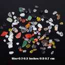 13 Packs Crystal Aquarium Gravel Polished Tumbled Stones, Irregular Shaped Crystal Chips, Natural Gemstone Rocks, Colorful Crushed for Vase Filler Fish Tank Gravel Home Decoration