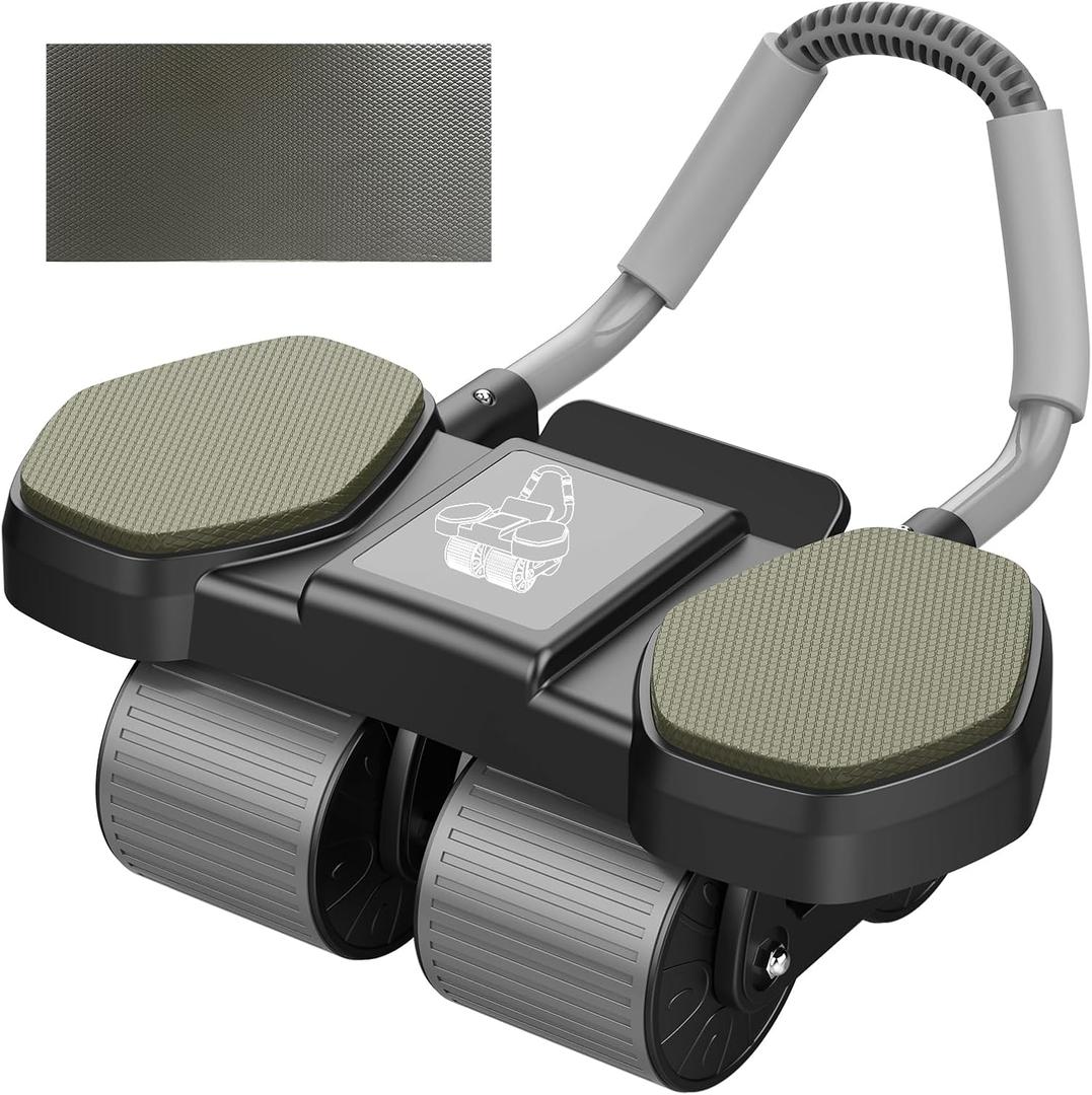 Auto-Rebound Ab Roller With Multifunctional Fitness Board,Core Strength Training, Push-Up Plank Stand, Ab Workout Equipment