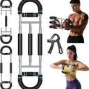 Twister Arm Trainer with Grip Strength Trainer, 20-270lbs Adjustable & 20-160lbs Foldable Options, Chest Workout Equipment, Arm Trainer for Men Women, Home Gym Strength Trainer,Chest and Arm Exerciser