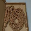 Christmas Garland 9 Feet Velvet Christmas Garland Xmas Vintage Holiday Bead Garland for Tree Mantel Fireplace Decorations (Brown)