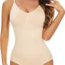 SIMIYA Nude Women Bodysuit Shaper Tops Shaping Short for Under Dresses M