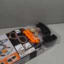 Slot-Car-Race-Track-Sets for Boys Kids, Battery or Electric Race Car Track with 4 High-Speed Slot Cars, Dual Racing Game 2 Hand Controllers Circular Overpass Track, Toys Gifts for 6-8 8-12 Boys Girls (Black)