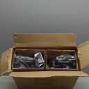 Brightever 2-Pack Dusk to Dawn Outdoor Wall Lantern, Exterior Light Fixtures with Photocell Sensor, Black Wall Light Waterproof, Waterfall Glass Outside Wall Sconce for Porch House Garage