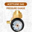 CGA520 AR-B Acetylene Regulator for B Tanks, Acetylene Gauge for Turbo Torch 0386-0725, Acetylene Torch Kit, Turbo Torch Acetylene