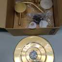 Moen Align Brushed Gold PPosi-Temp Pressure Balancing Modern Shower Trim Kit, Valve Required, T2192BG