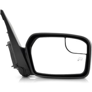 For Ford Fusion 2011 2012 Door Mirror Passenger Side | Power | Heated | Non-Folding | w/Blind Spot Glass & Puddle Light | Textured | Replacement For BE5Z17682BA | FO1321424