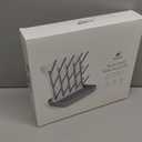 Termichy Baby Bottle Drying Rack: Large Vertical Bottle Dryer Rack Holder - Space Saving Standing Drying Rack for Baby Bottles and Pump Part Cleaning (Gray)