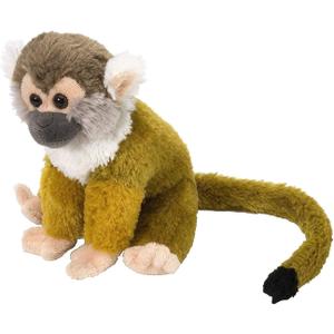 Wild Republic Squirrel Monkey Plush, Stuffed Animal, Plush Toy, Gifts for Kids, Cuddlekins 8 Inches