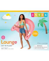 Intex Sit N Float Inflatable Lounge Pool Float Designed for Swimming Pool