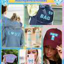 3 x 41 Pcs Cloth Patches Self Adhesive, Embroidered for DIY Clothing, Include 26 A-Z Chenille Letter Patches Stickers, 15 Rainbow Flower Lighting Stars Hearts on Patche for Hats,Backpacks,Bags,Jackets,cup