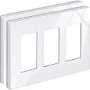 BESTTEN 3 Gang Screwless Wall Plate