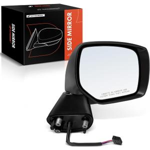 A-Premium Passenger Side Power Door Mirror - Compatible with Subaru Impreza 2012-2014, XV Crosstrek 2013-2014 - Heated Manual Folding Black Outside Rear View Mirror - Replace# 91036FJ200-PFM