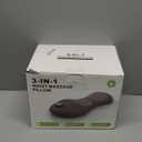 Smooth Triple Fusion 3-in-1 Back Massager Lumbar Pillow with Heat, Vibration & Traction Back Massager for Pain Relief, Deep Tissue Relaxation for Home, Office- Corded Electric Gift Idea