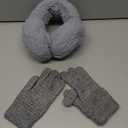 Senker Fashion Ear Muffs Gloves for Winter Women, Foldable Earmuffs Faux Furry Soft Ear Warmer Covers Headband Cold Weather (Grey)