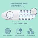 Casper Sleep Essential Cooling Pillow, King Size Cooling Cover, Medium Soft Feel, Down-Alternative Fill, Supports Side, Back & Stomach Sleepers