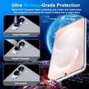 3 Pack Glass Screen Protector for Samsung Galaxy S25 Edge [6.7 inch] + 3 Pack Camera Lens Protector, 9H Tempered Glass, Fingerprint Unlock, HD Clear Case Friendly Anti-Scratch