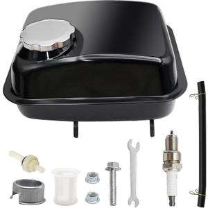 Gas Fuel Tank Compatible with Coleman BT200X, CT200U, Baja Warrior 200, Massimo MB200, Honda GX160 196, 200, 212, 224cc for Mini Bike, Go Kart Engine