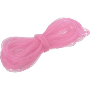 MECCANIXITY 30 Yards Mesh Tube 3/8 Inch Decor Tubing Flex for Wreath, Gift, Decorations Birthday, and Wedding Party,DIY Craft - Pink