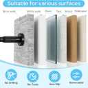 Tension Curtain Rod 41-67 Inch – Heavy Duty Curtain Rods No Drilling Adjustable Window Treatment Rod for Window Patio, Easy Installation, Rust Resistant, 1.26" Diameter, Black