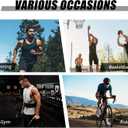 Men's 3/4 Compression Pants Quick Dry Workout Performance Leggings Athletic Base Layer Tights Bottoms for Running Gym (Black, M)