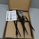 Bird Feeder Pole Kit 79.2 Inches, Bird House Pole for Outdoors Heavy Duty, 5 Base Prongs Adjustable Bird Feeder Stand for Bird House, Suitable for BF002