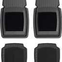 PantsSaver New Generation Car Mats All-Weather, Heavy Duty, Waterproof, Anti-Slip Rubber Floor Liners for Cars, Trucks, SUVs, Minivans & More 4 Piece Set, Black